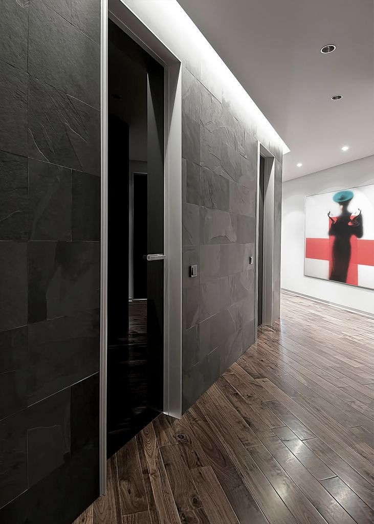MODERN APARTMENT SLATE&WALNUT